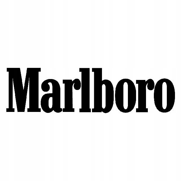 Marlboro naklejka na szybę długa