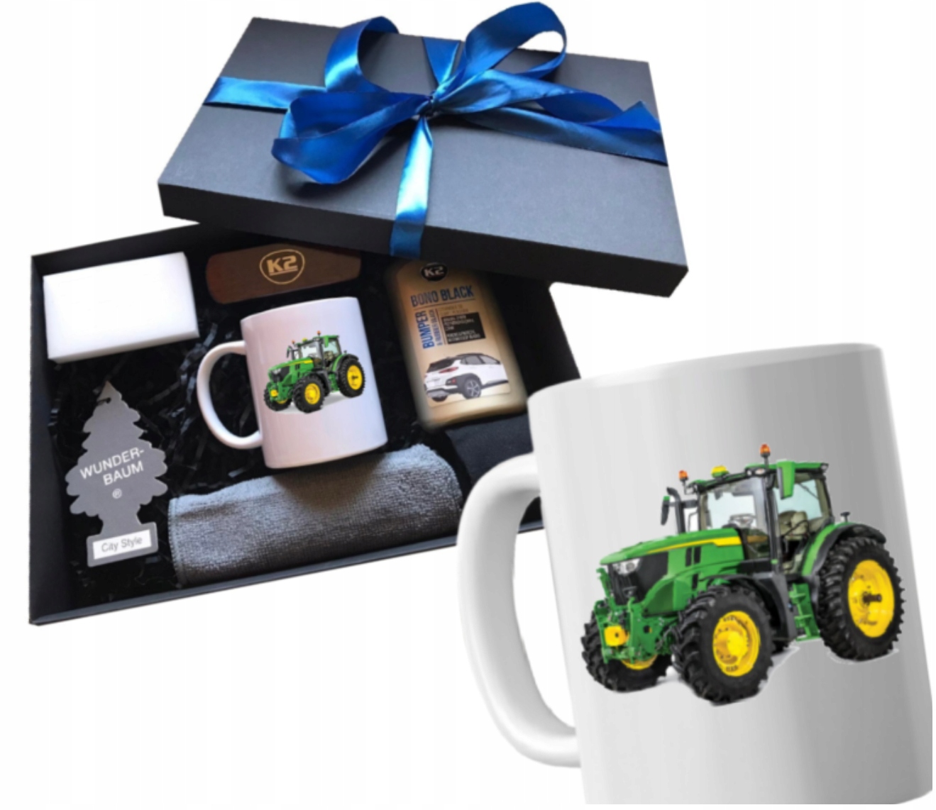 Dárková sada hrnek box pro farmáře řidiče John Deer doplňky traktor