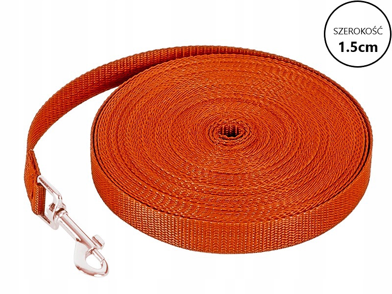 

Smycz Treningowa 1,5cm szkoleniowa Pomarńczowa|40m