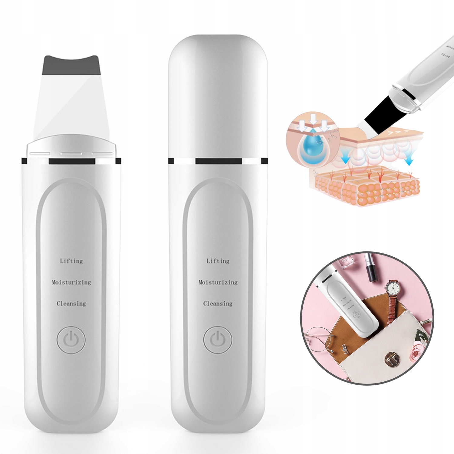 Kavitační peeling 3 Funkce Sonoforéza Iontoforéza Ems 1,5 W