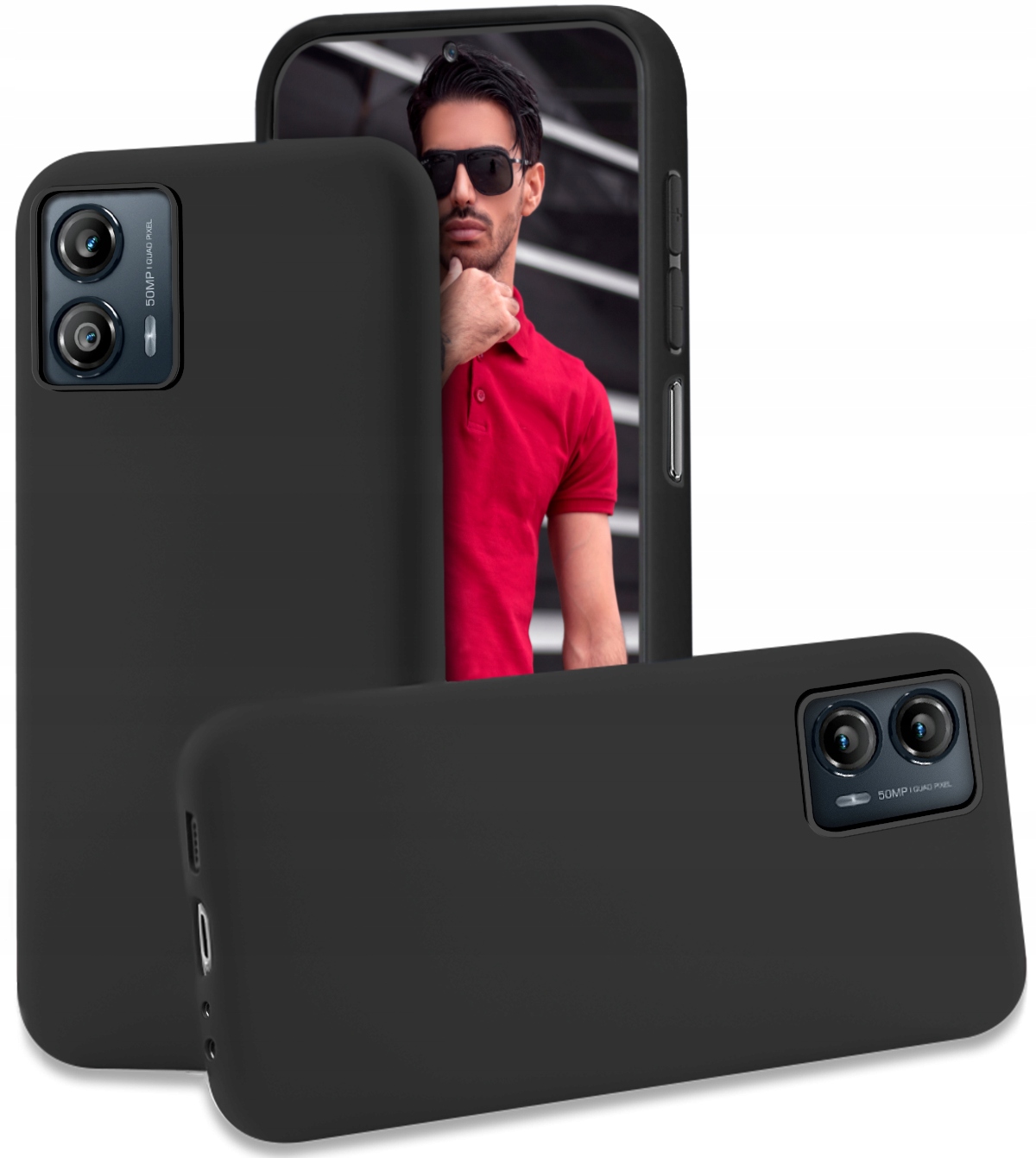 

Etui do Motorola Moto G53 5G Case Matt Szkło 9H