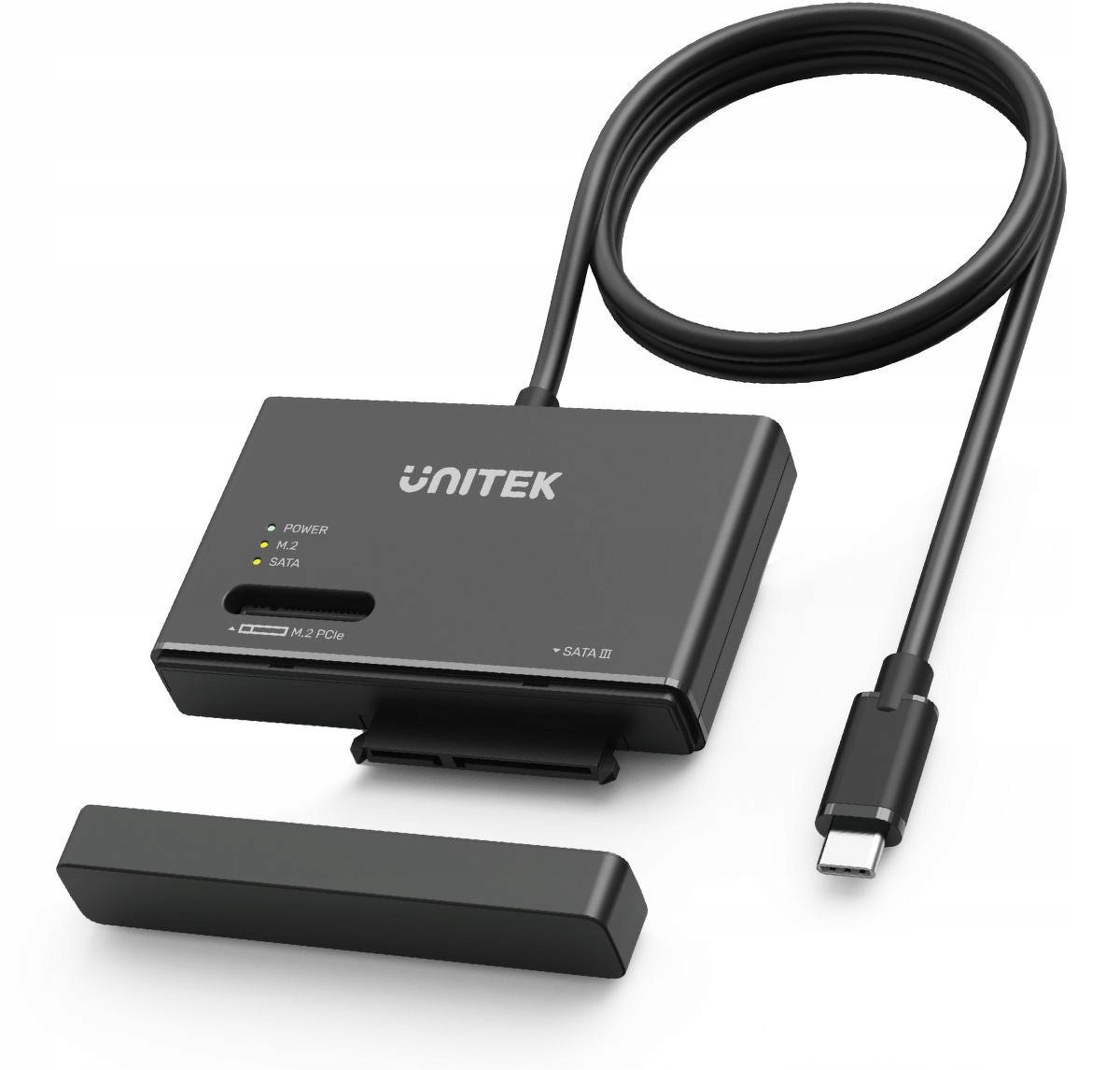 S1232A01-EU Unitek Mostek Usb-c na dyski Sata i M.2 MVMe