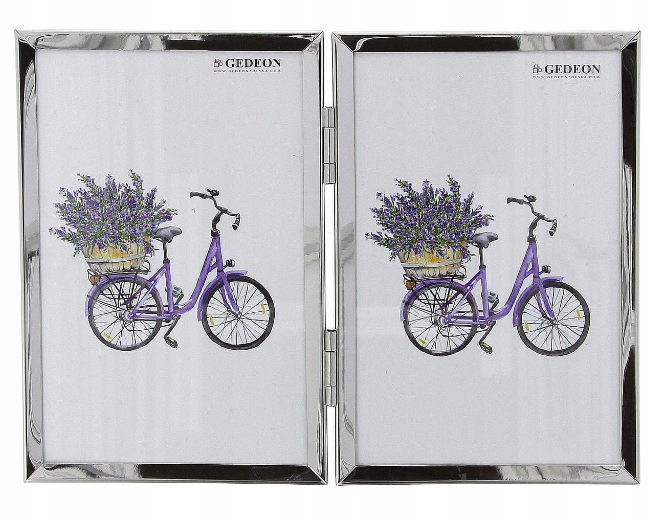 

Ramka metalowa na zawiasach 2 zdjęcia 15x21 Silver