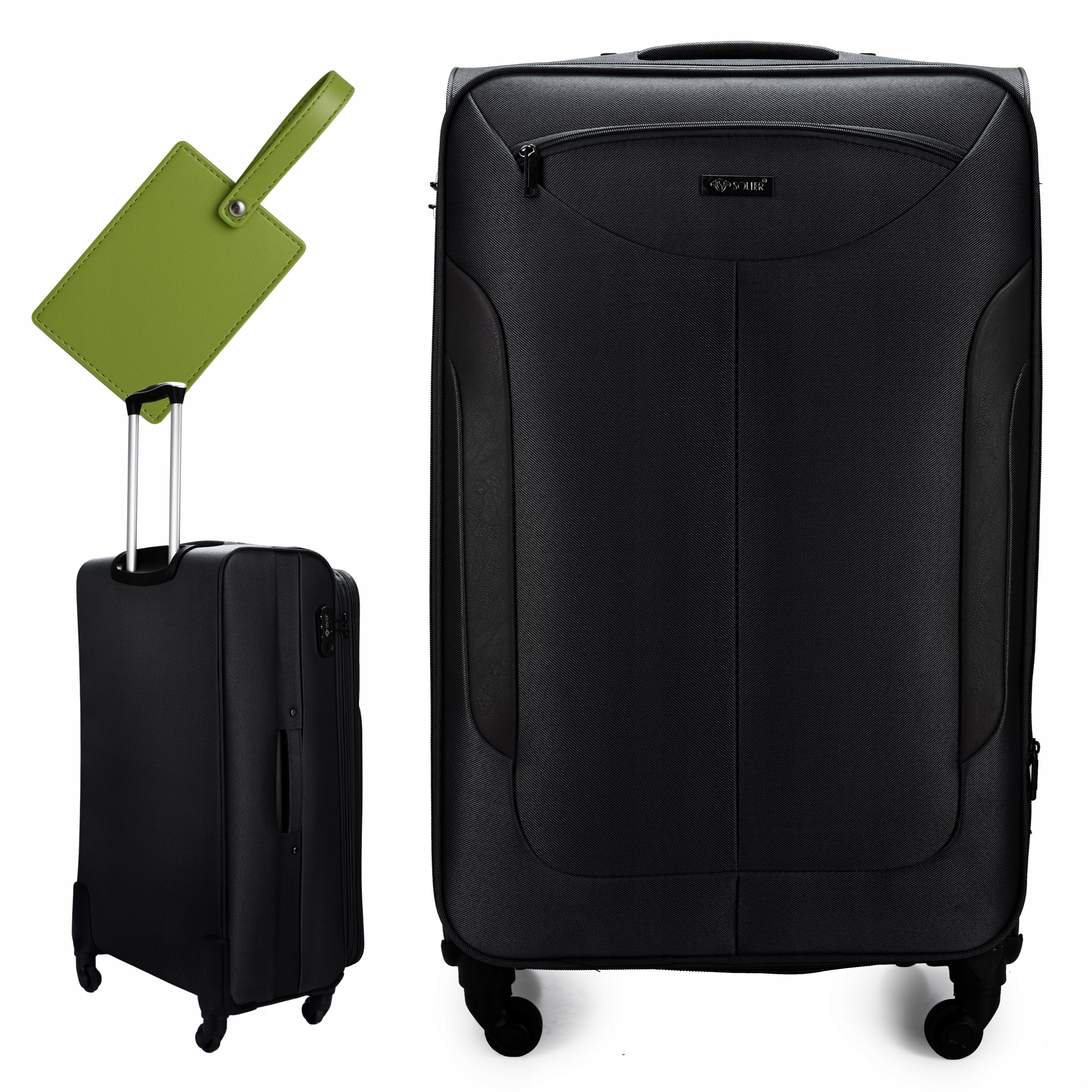 Velká cestovní taška na kolečkách, měkká, prostorná, Bonus Barvy