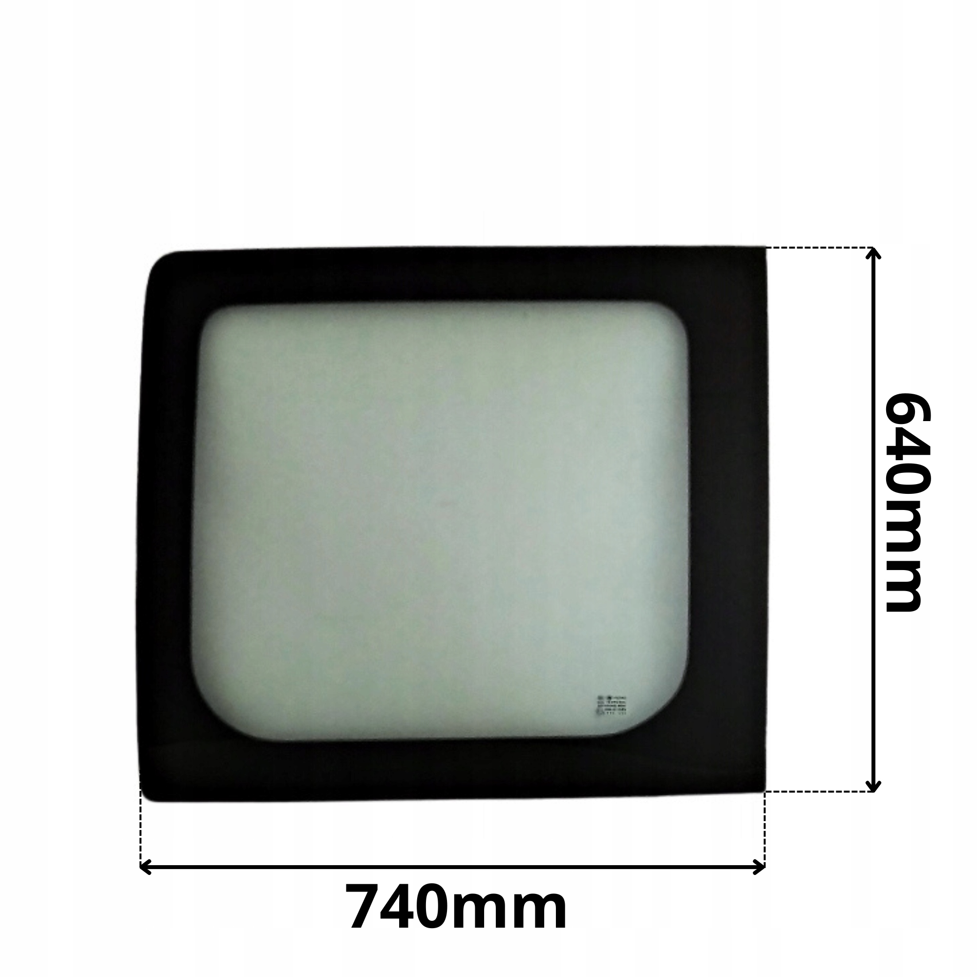 SZYBA LEWA TYLNA TYŁ W DRZWI FORD TRANSIT 00-14 (0351)