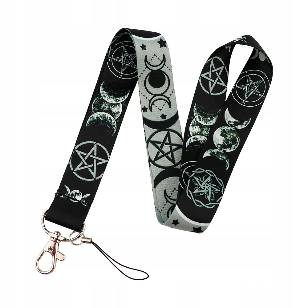 

Smycz na klucze Pentagram, Księżyc Runiczny, Runy