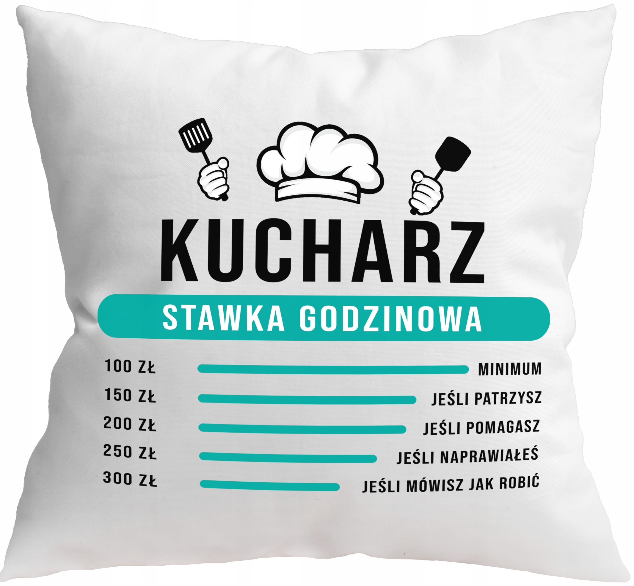 

Poduszka 40x40 Kucharz Stawka Parodia