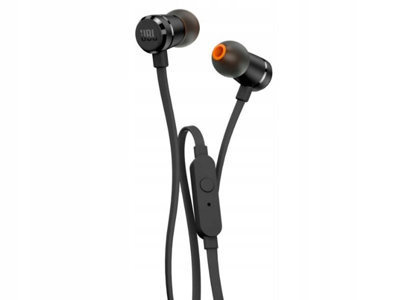 Słuchawki dokanałowe Jbl T290 z mikrofonem Czarny