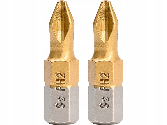 

Bity Grot Końcówka Bit Wkrętak PH2 x 25 mm S2 2szt