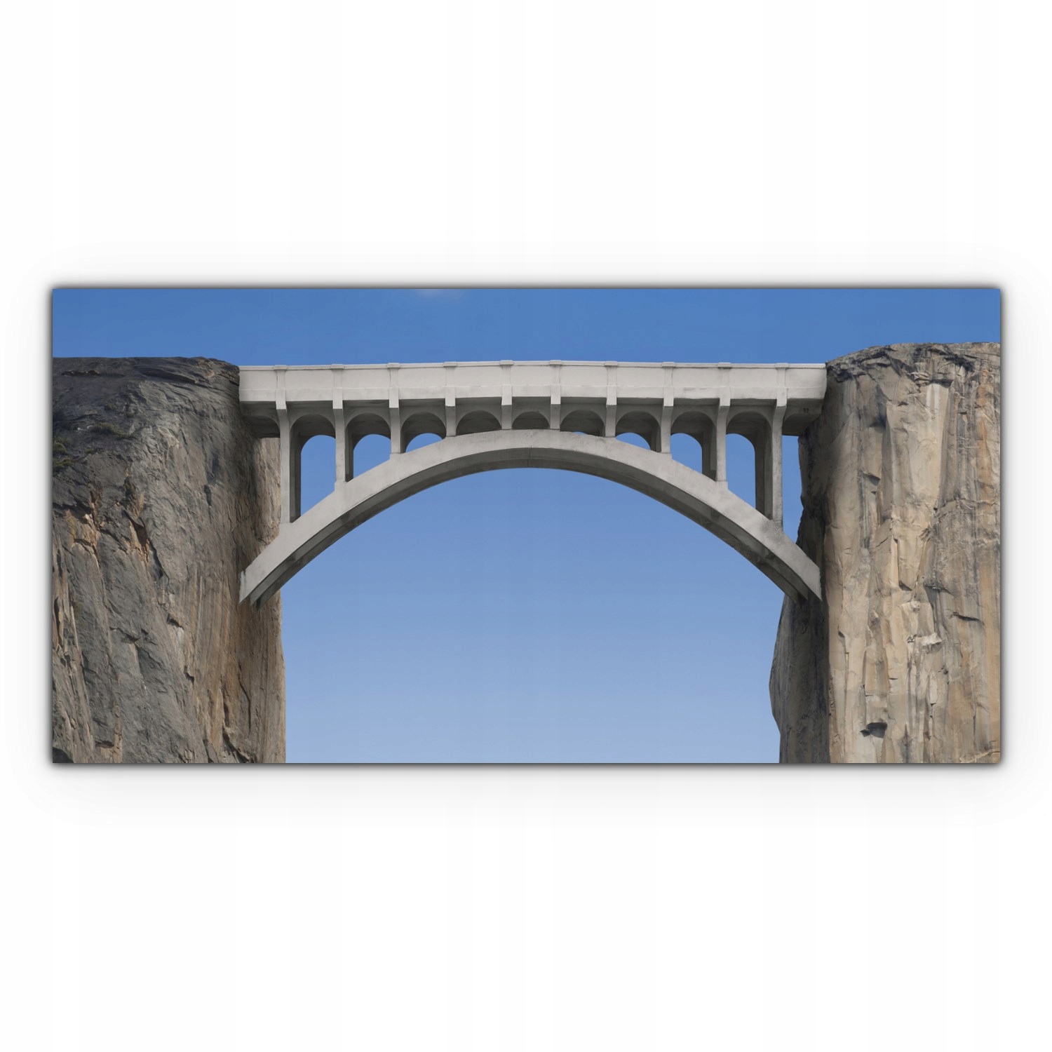 

Obraz płótno canvas 100x50 Klif Góra Most Chmury