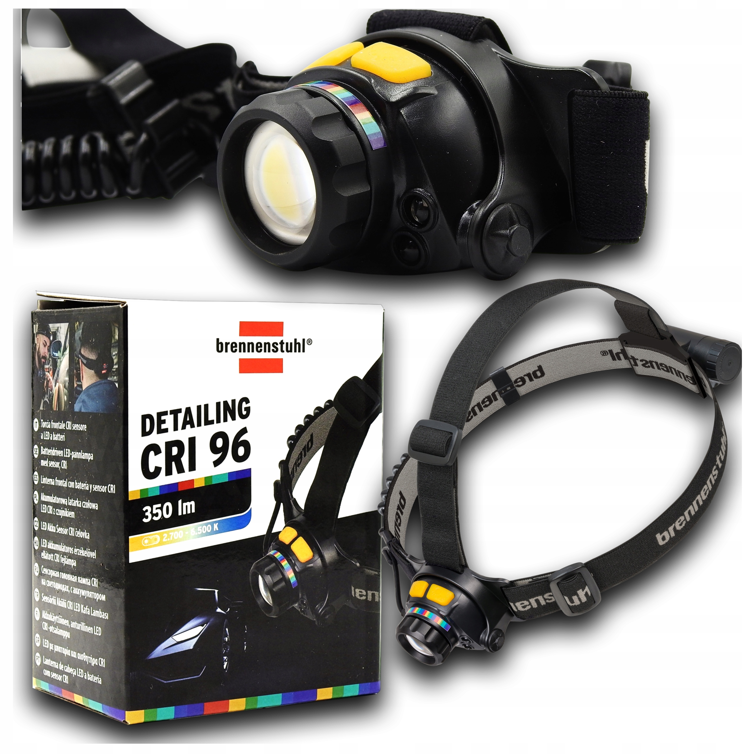 Čelovka IP44 350lm Detailing Akumulátorová Sos Infračervený senzor