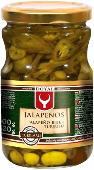 

Papryka jalapeno ostra krojona zalewie 370g Doyal