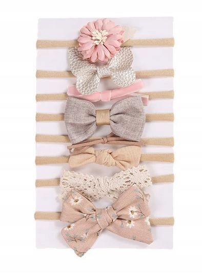 OPASKA NA GŁOWĘ ZESTAW dla niemowląt KOMPLET 8 szt