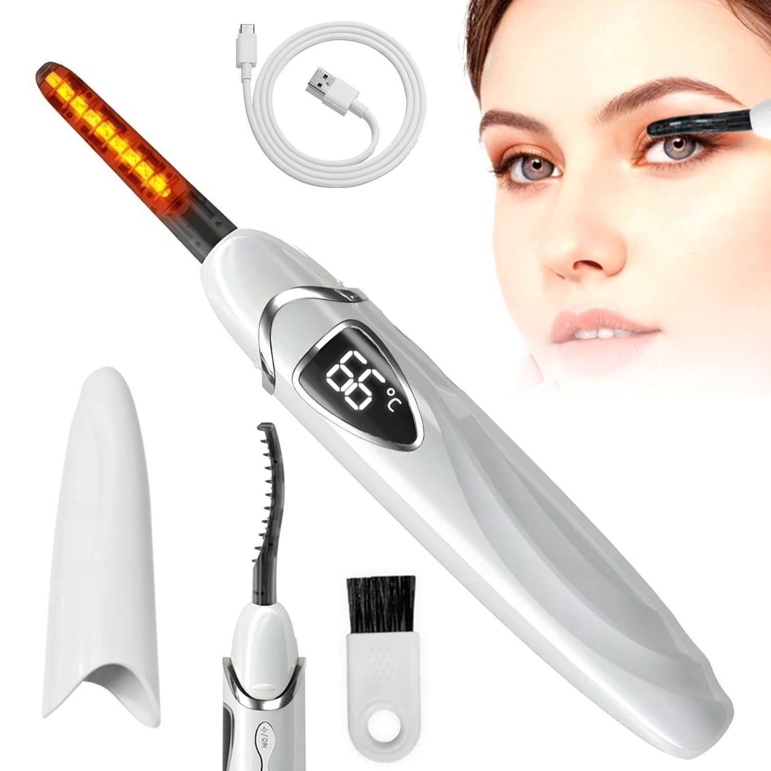 Elektrická Řasenka S Nízkou Teplotou, Bílá S Regulací Teploty