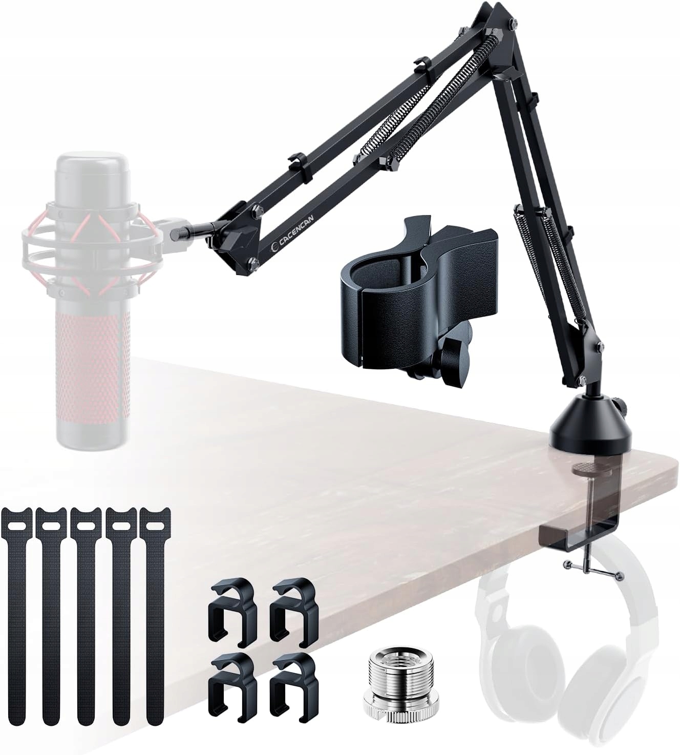 Uchwyt ramię biurkowe do mikrofonu Ramię Statyw Mikrofonowy Cacencan M-06