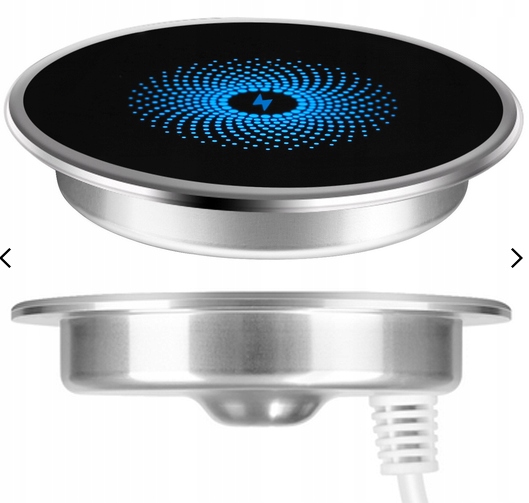 Ładowarka indukcyjna chowana wpuszczana w blat 15W S50