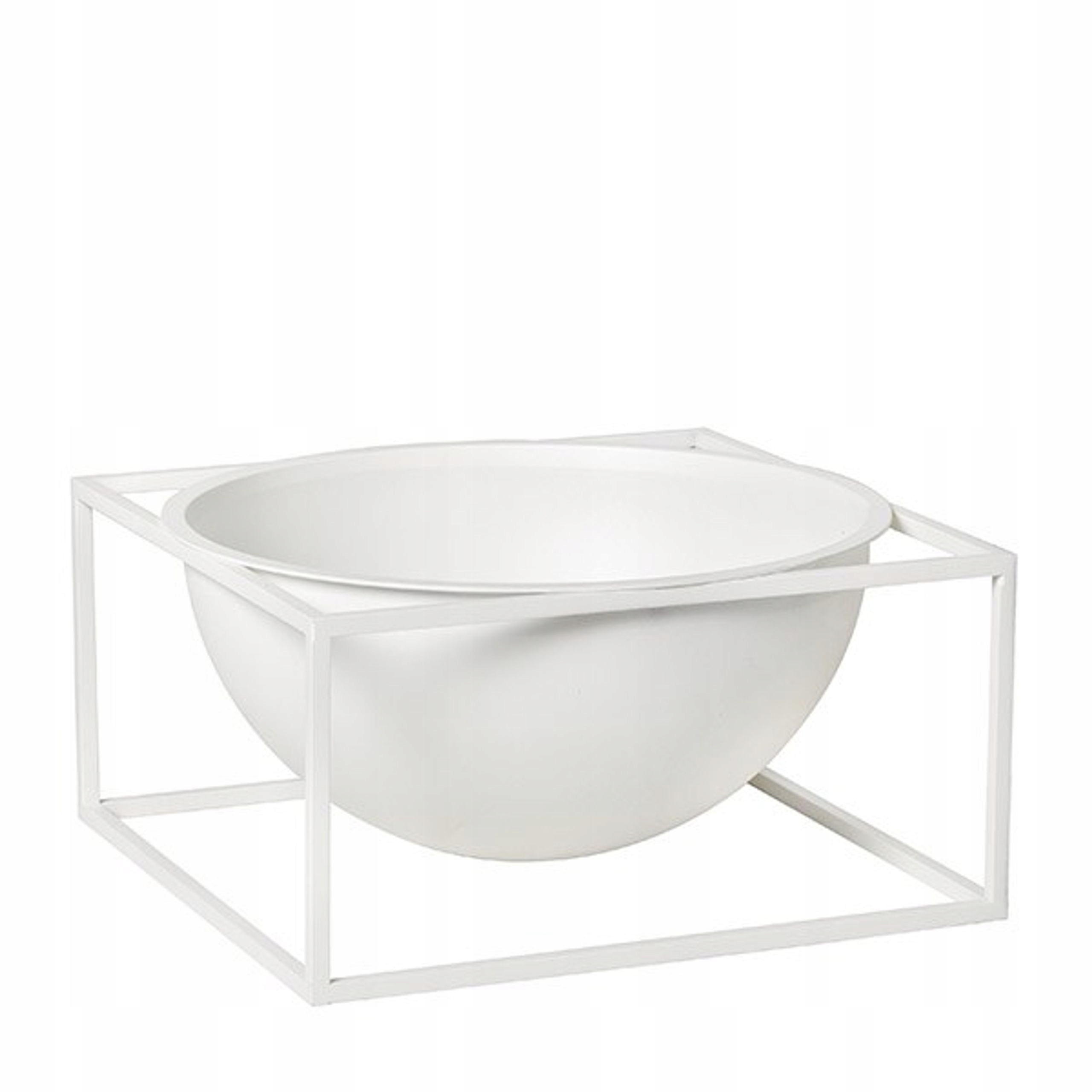 by Lassen Kubus Dekoratívna miska Patera Nízka 23 cm Biela
