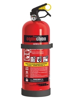 Gaśnica 2kg z uchwytem Proszkowa Samochodowa Abc do łodzi Ogniochron Wiesza