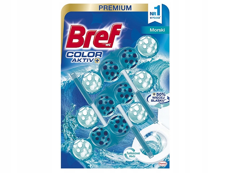 

Kostka do Wc Bref Color Aktiv Morski 3x50g