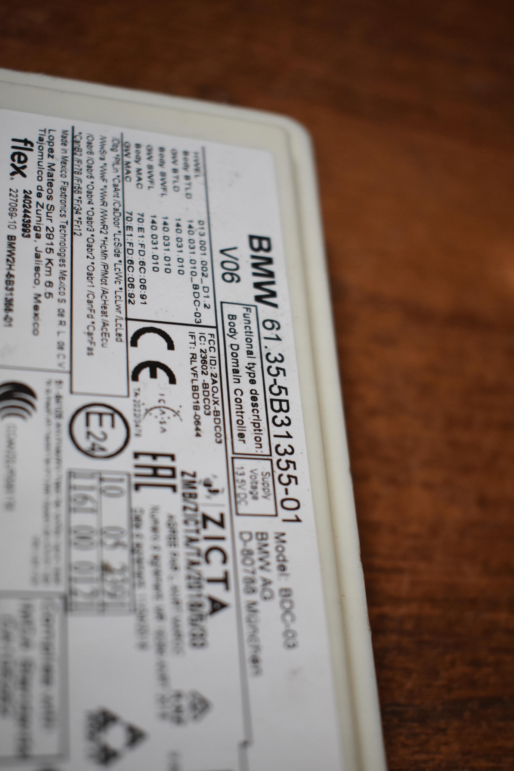 IDEALNY Unité commande confort BCM BMW 1 9