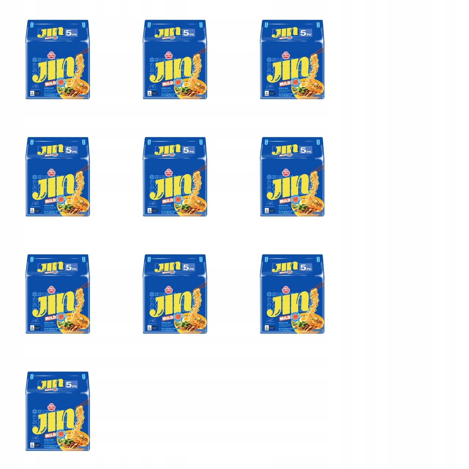10x 120g Otoki Jin zupa instant ramen mild Pół Kartonu