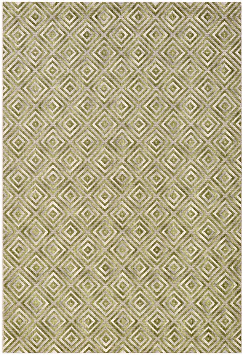 Koberec zelený sisal, plochý na terasu, vonkajší, vnútorný, 140 x 200 cm