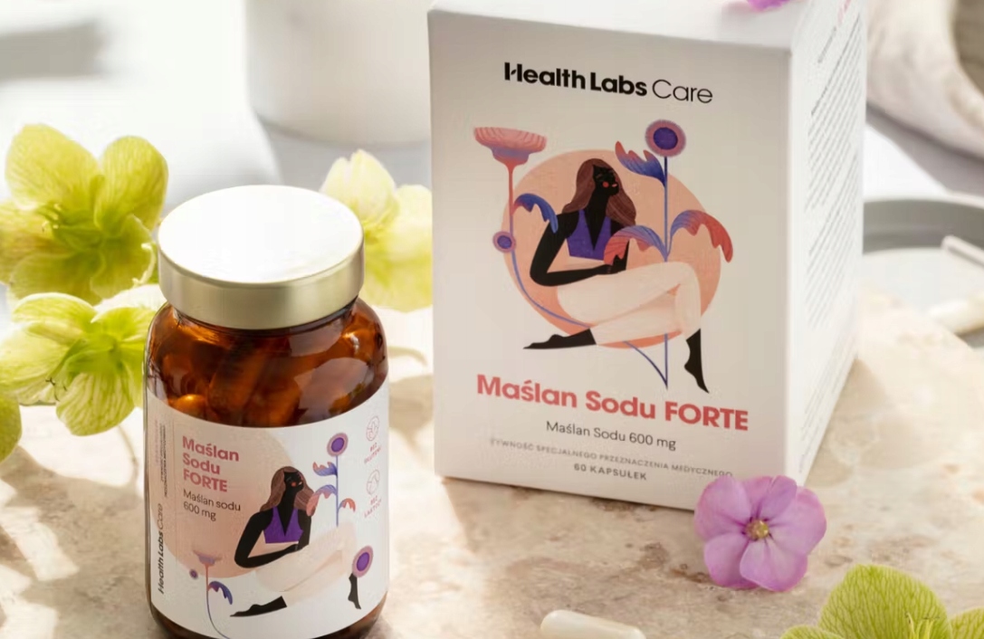 HEALTH LABS Maślan Sodu FORTE 600 mg Marka HealthLabs