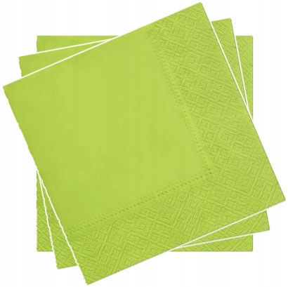 

Serwetki Trzywarstwowe Zielone Ślub 33x33cm 20szt.