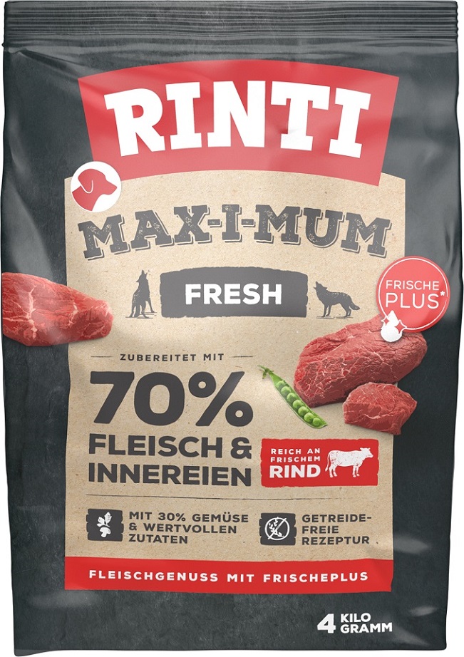 Rinti Max-i-mum Beef z wołowiną karma 4 kg