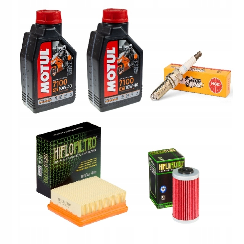 Servisný set Ktm Duke 125 11-16 olejové filtre, sviečka komplet