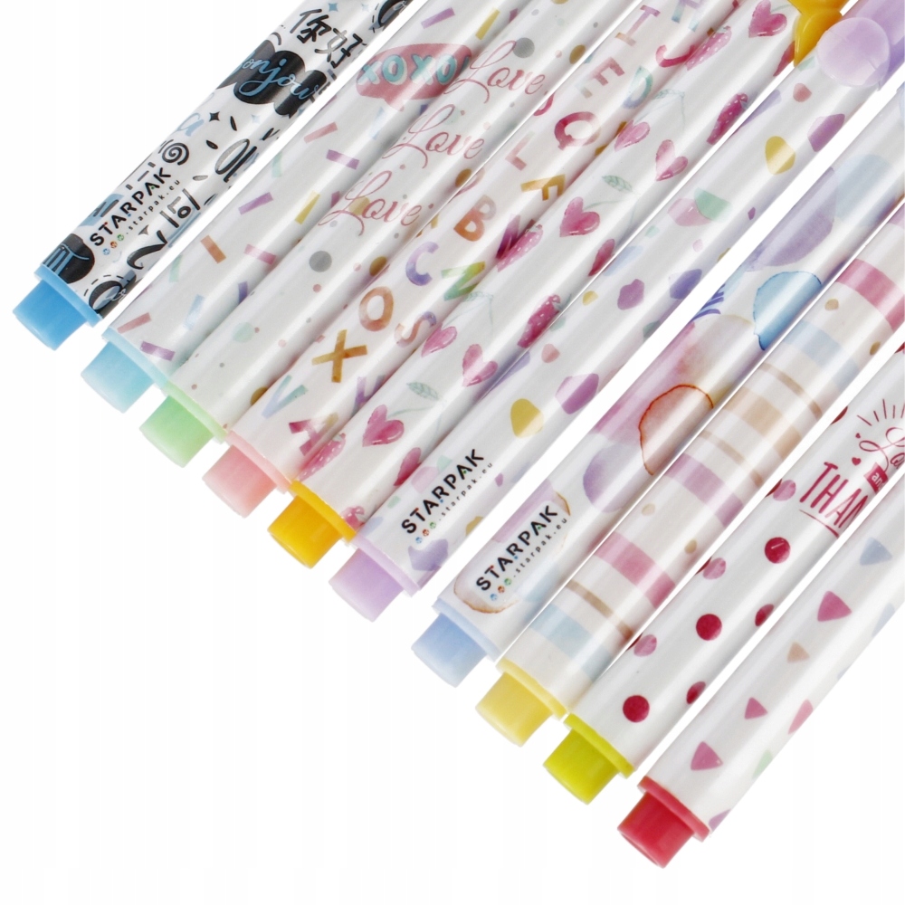 STARPAK ZAKREŚLACZE PASTELOWE zestaw 10 szt Marka Starpak