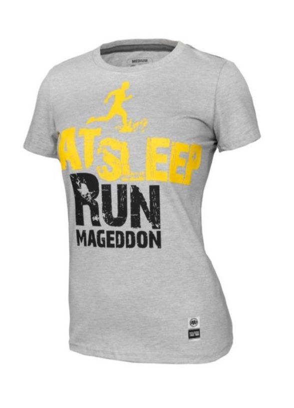 

Pitbull Koszulka damska Eat Sleep Run Rmg (L) Szar