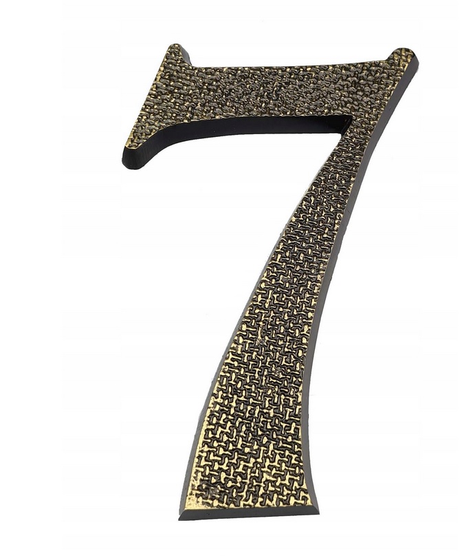 CYFRA NUMER NA DOM BUDYNEK MOSIĘŻNA PATYNA 20 cm 7