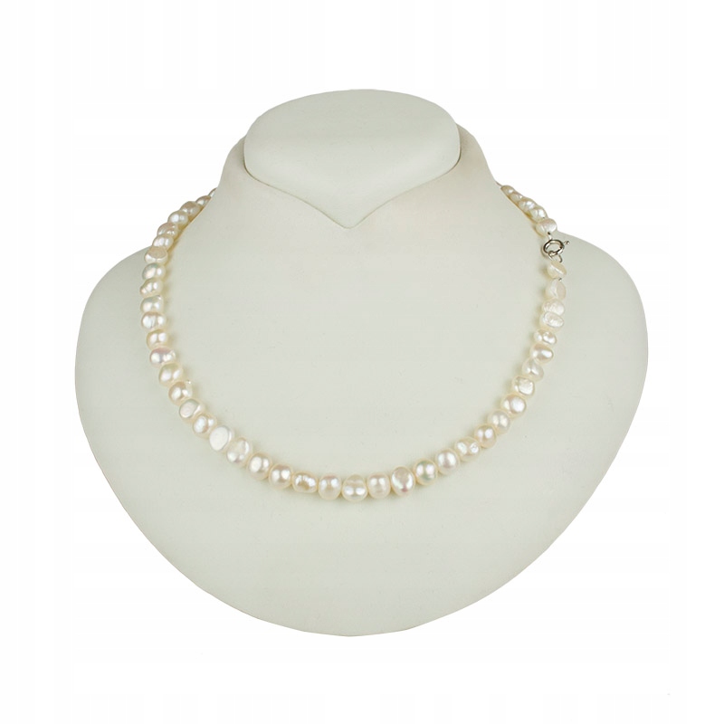 Stříbrný Náhrdelník Z Pravých Bílých Perel