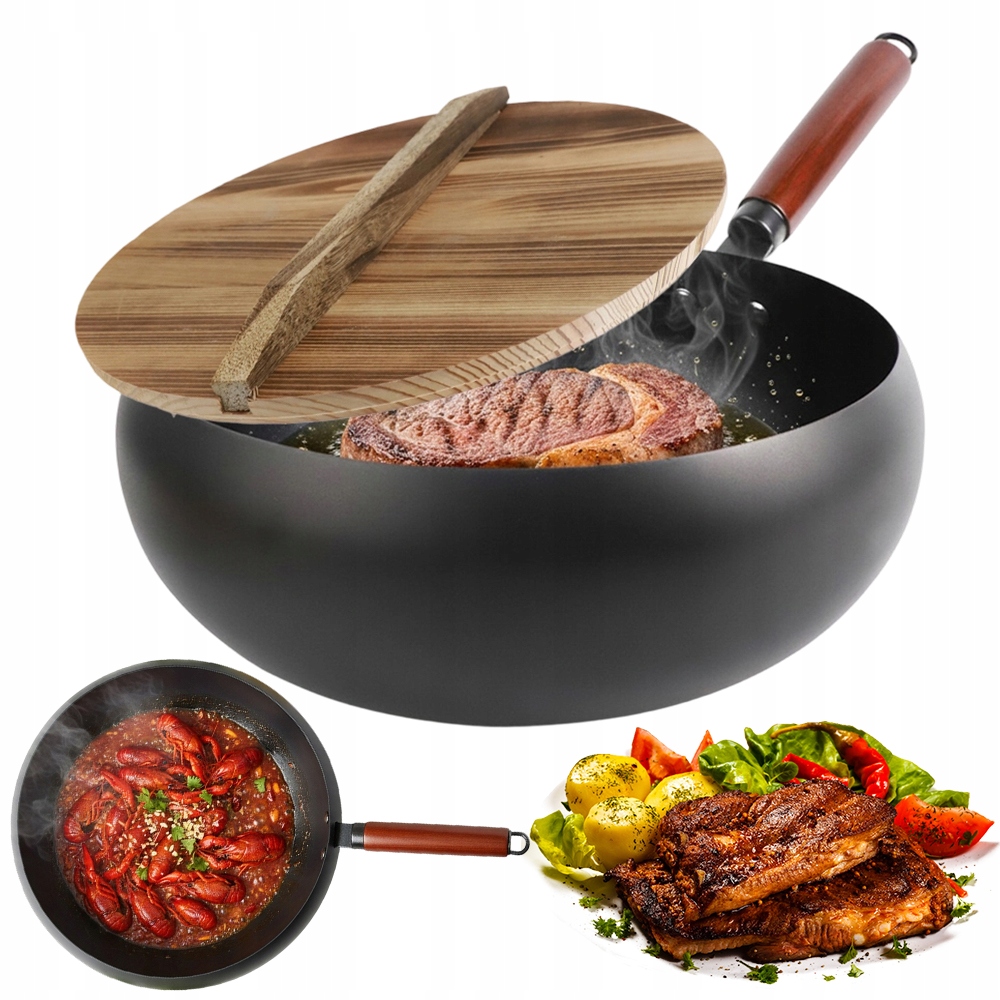 Velký Litinový Hrnec O Průměru 28 CM Kulatý S Víkem Na Vaření Pro Rodiny