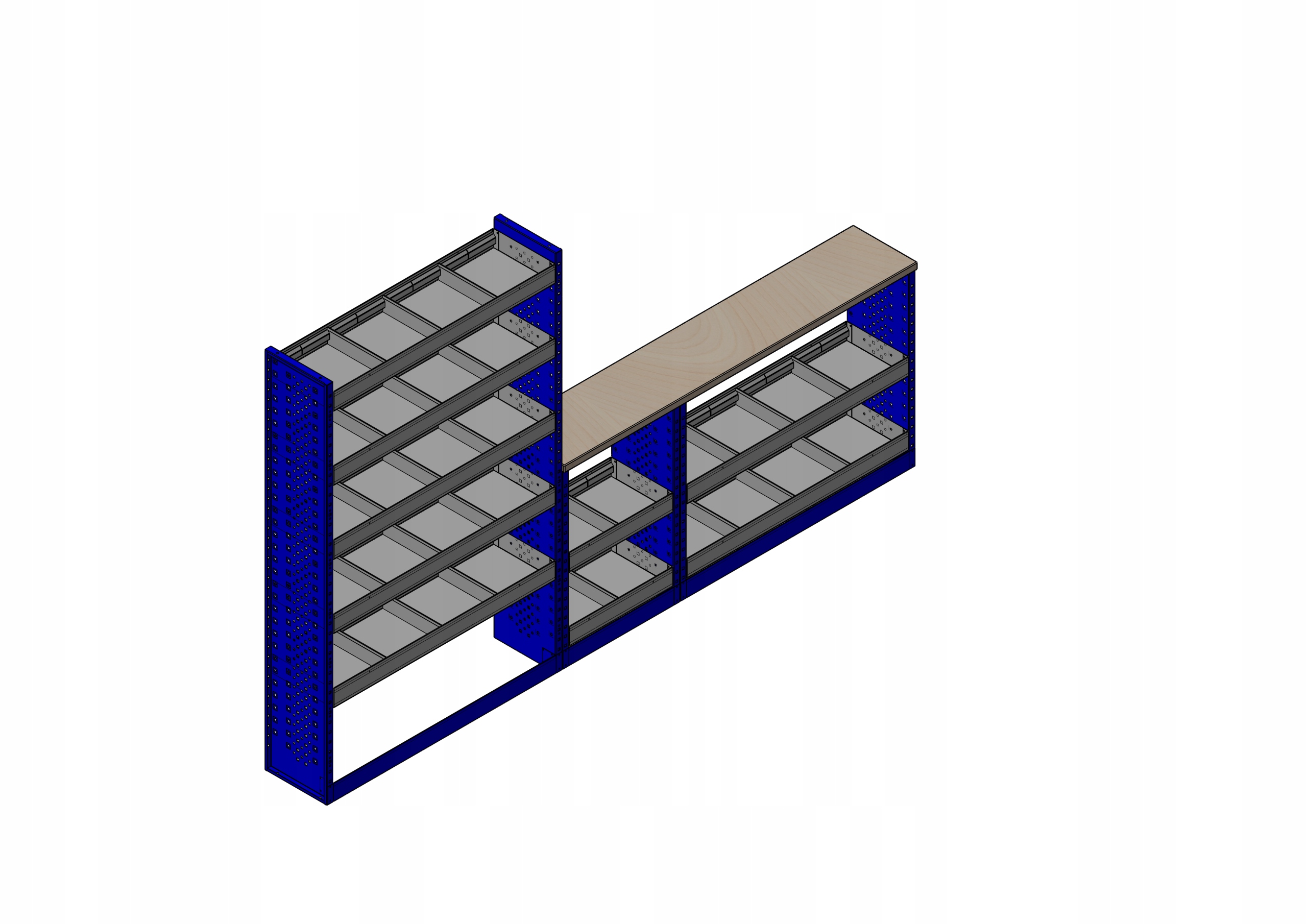 Установка 7 книжный шкаф 170x110x29 стол 165x80x29