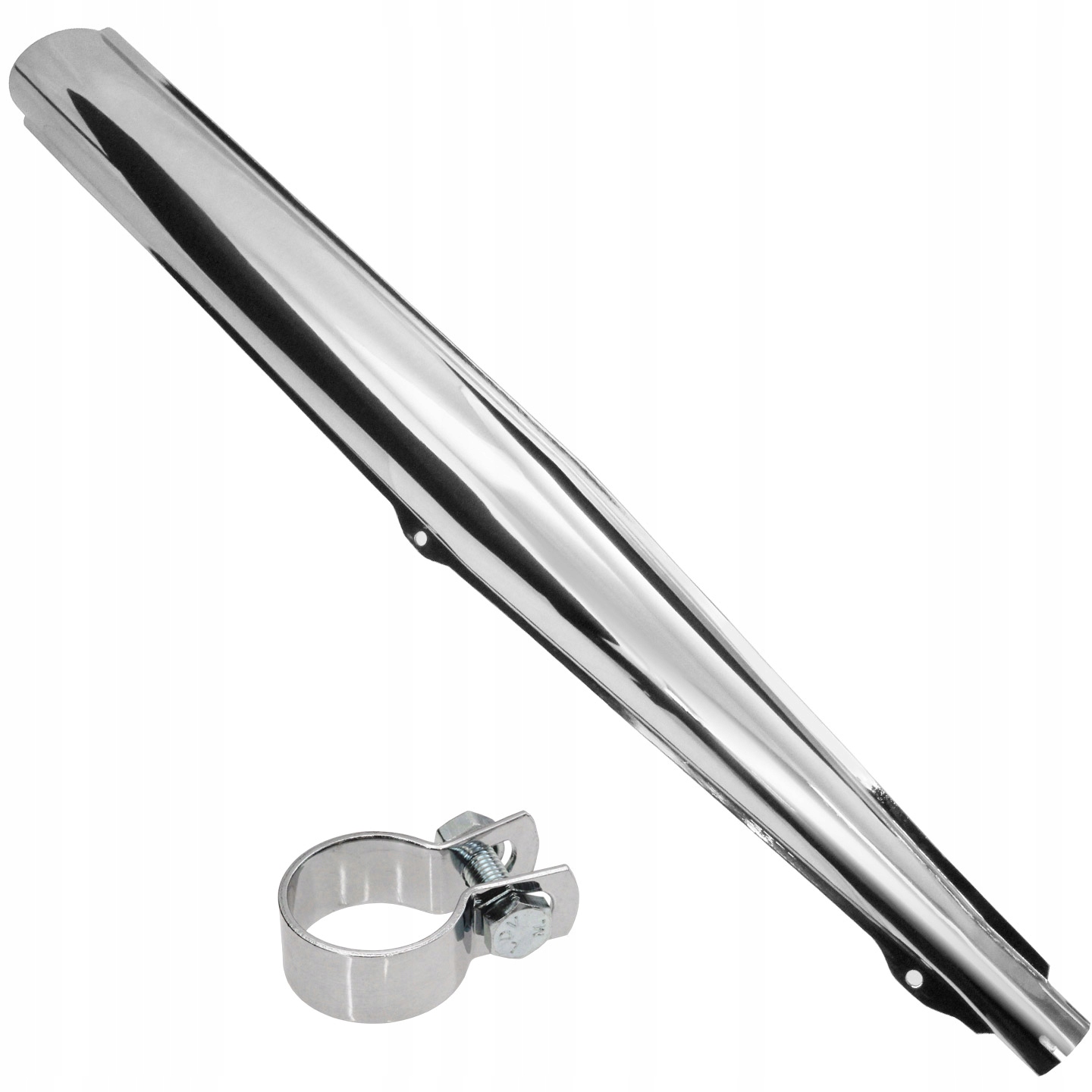 TŁUMIK WYDECH CHROM ROMET OGAR 200 SILNIK JAWKA 50