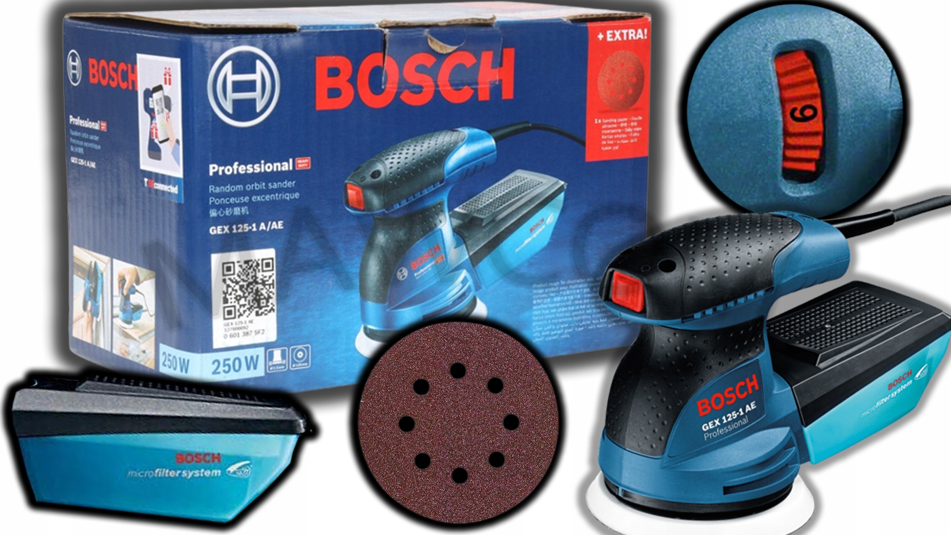 

Szlifierka wielofunkcyjna Bosch 601387500 250W 18V