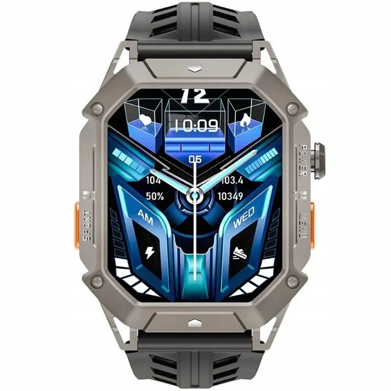 Rubicon RNCF24 šedé chytré hodinky s funkcí hovoru SMARUB298