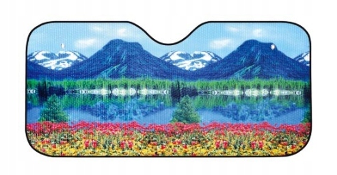 ZASŁONKA ALUMINIOWA NA PRZEDNIĄ SZYBĘ 130 X 60 CM