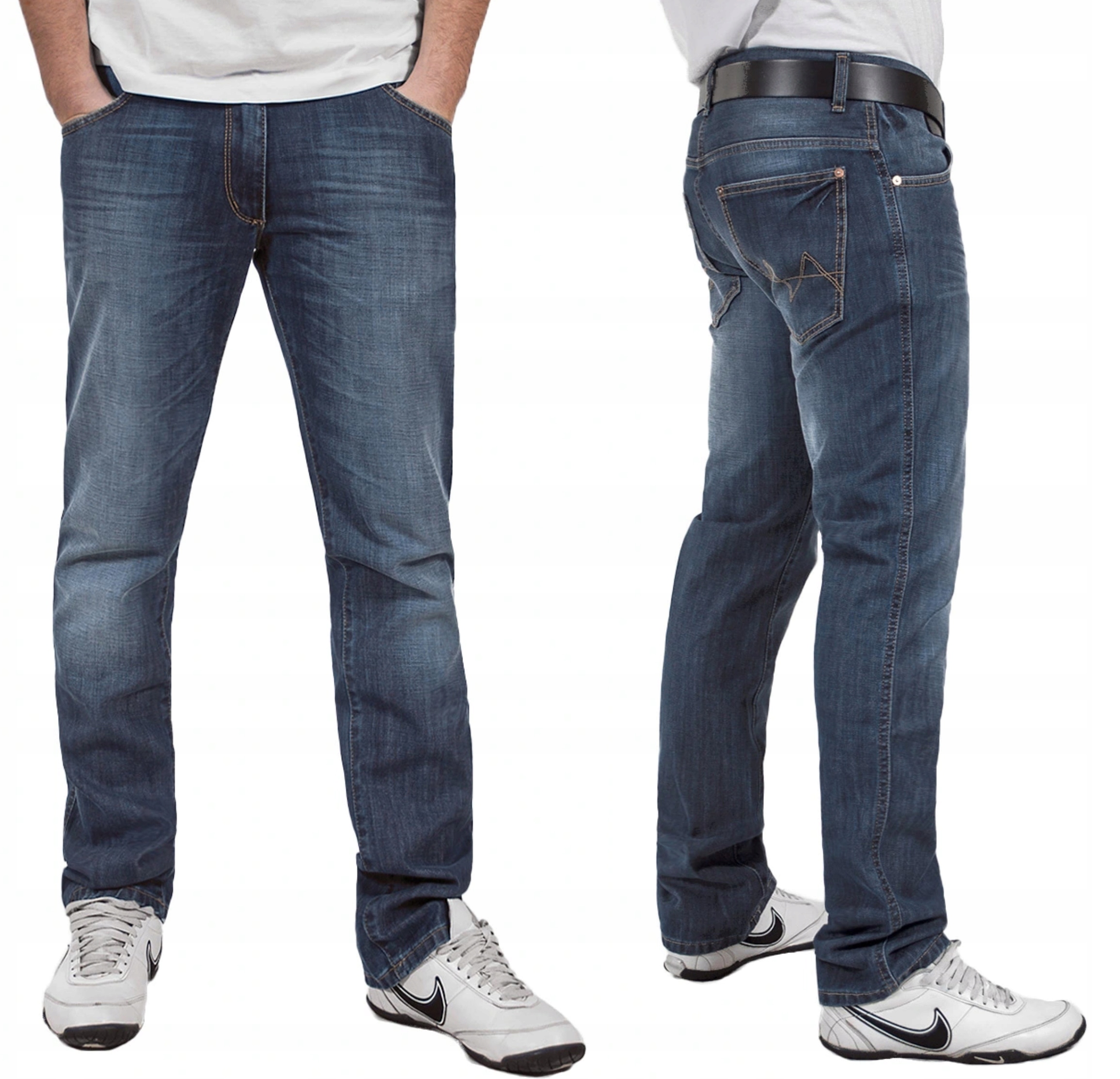 

Spodnie Jeansy Rurki Męskie Hunter 110/5 W42 L36