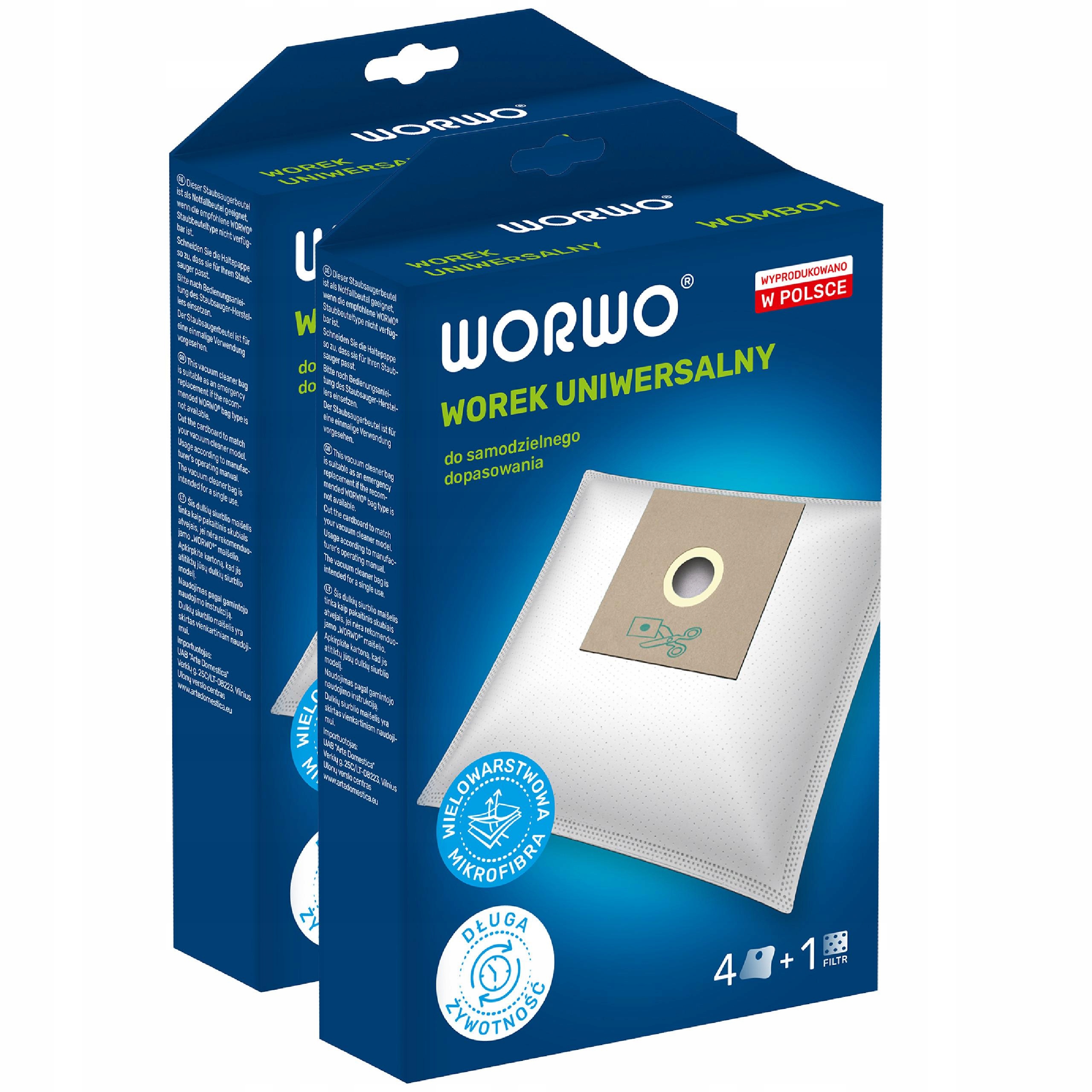 8x UNIWERSALNY WOREK DO ODKURZACZA DO PRZYCIĘCIA Kod producenta WOMB01K