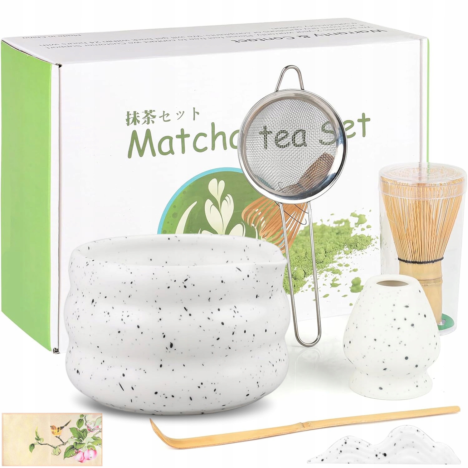 Levně Sada Metliček Chasen Štětec Na Čaj Matcha, Keramická Miska Matcha