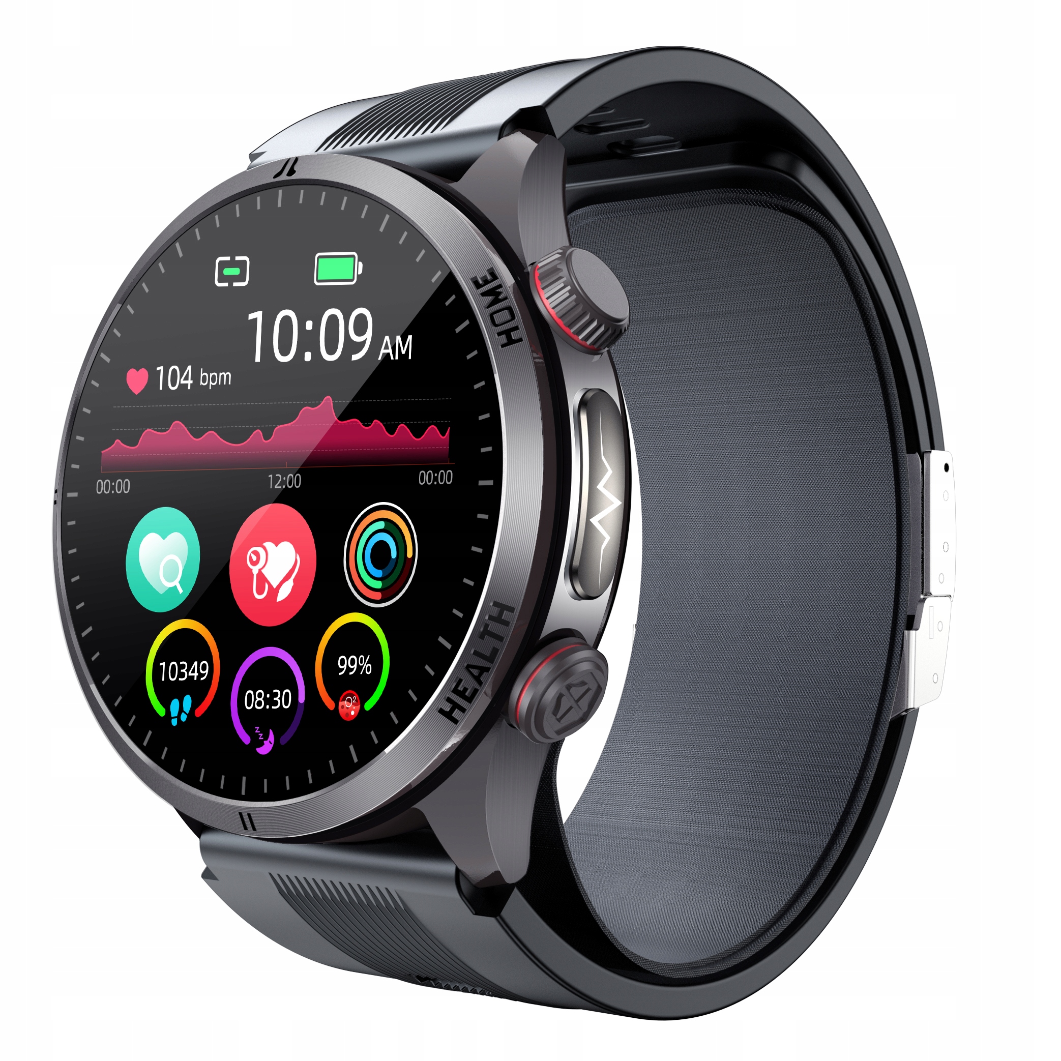 Hodinky Kardiowatch S Puzdrou Na Tlak, Tlakomer, Ekg, Cukor, Krvný Tlak, Bmi