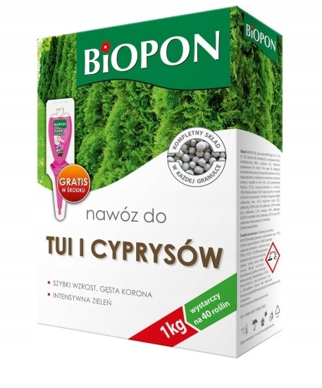 

Biopon nawóz do tui i cyprysów granulat 1kg