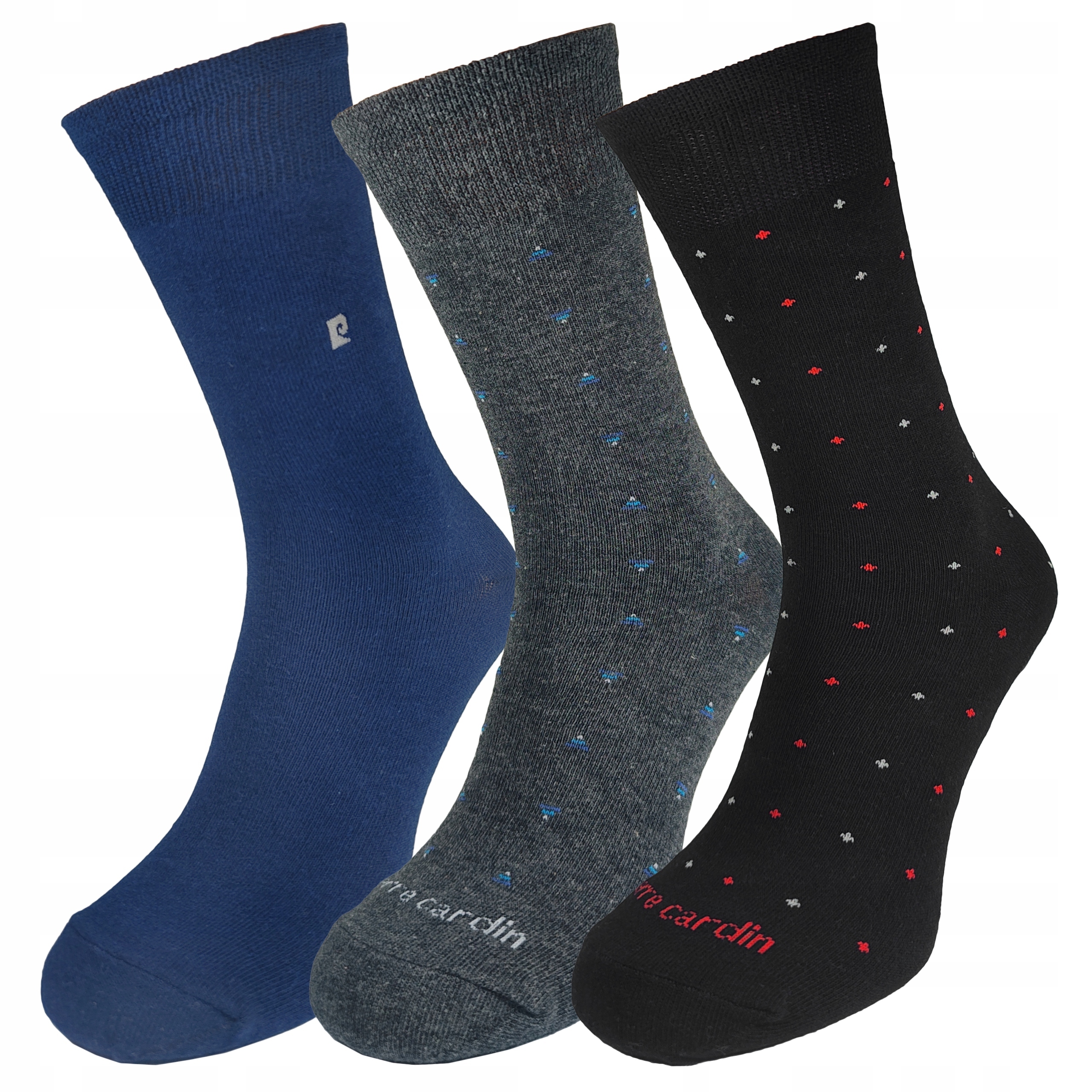 Pánské Ponožky 3 Páry Pierre Cardin Oblekové MIX4 43-46