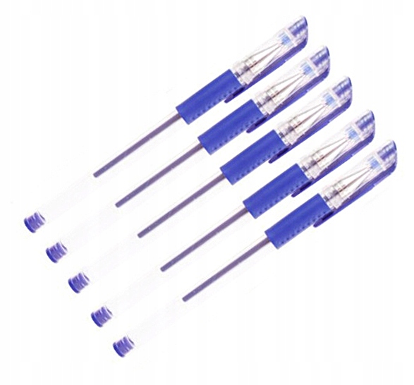 

Tradycyjny Żelowy Zatyczka Niebieski 5SZT Długopis