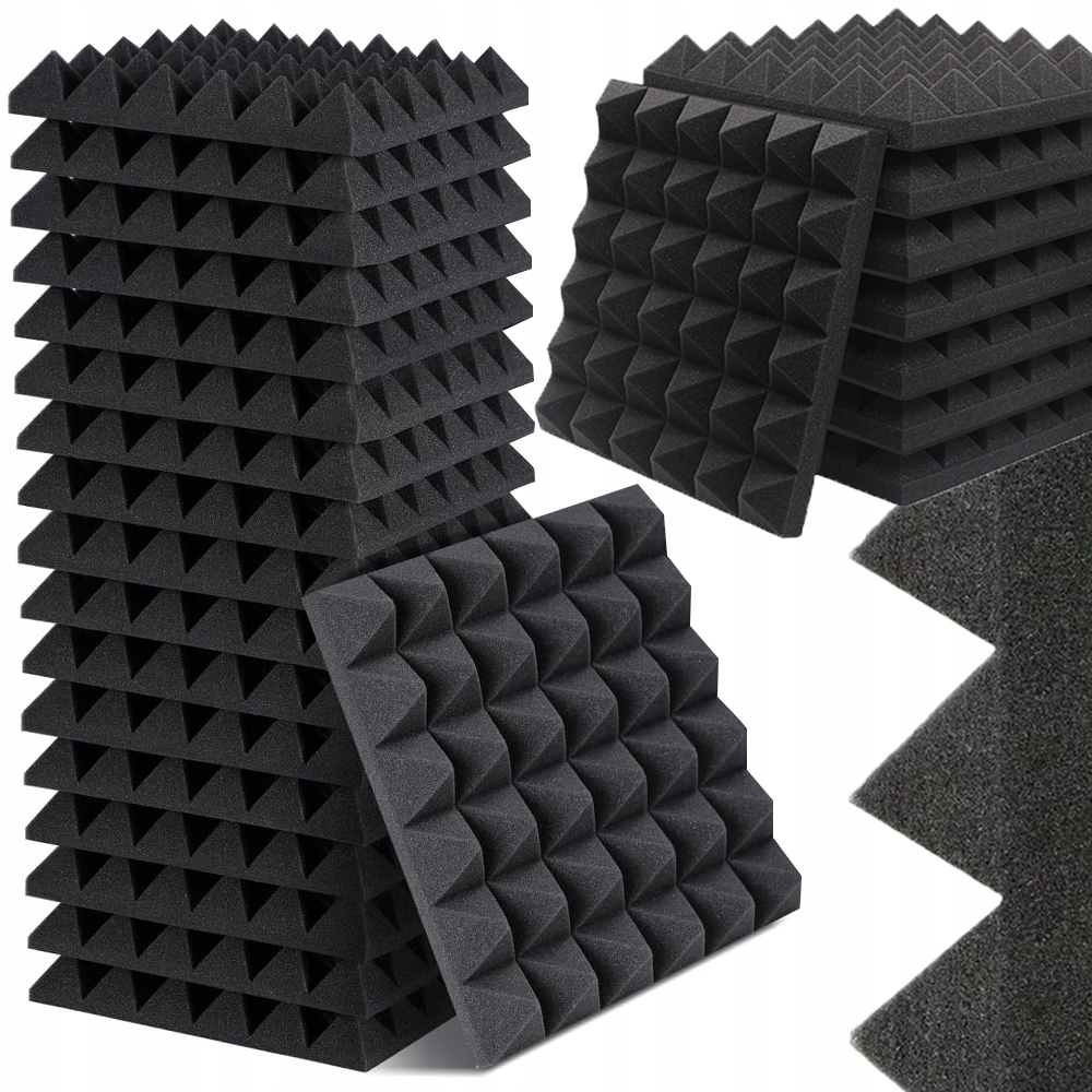 Tlumící Pěnová Akustická Podložka Na Zeď Panel Vlna 30*30 CM 24 Ks