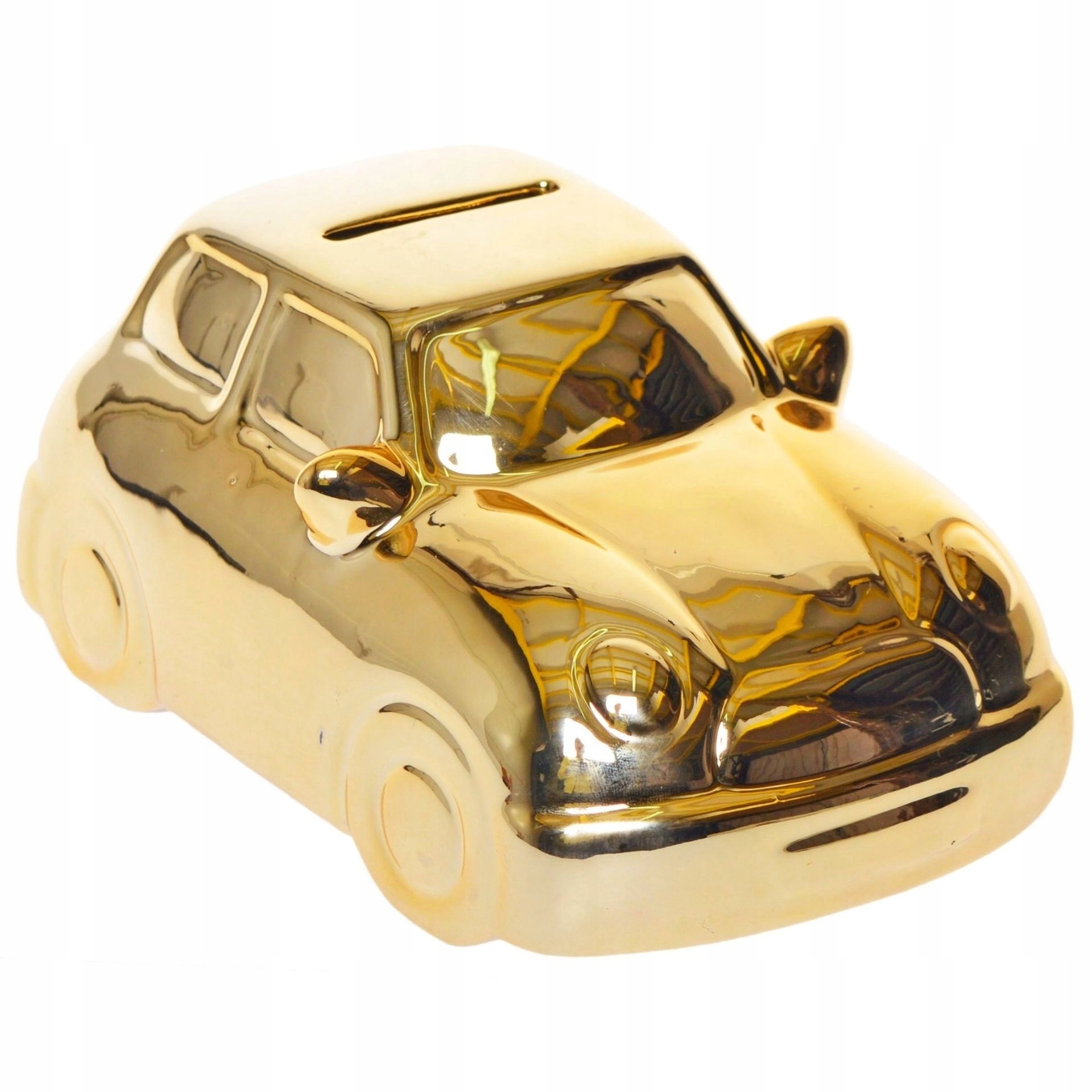 

Skarbonka Ceramiczna Samochód Złote Auto 7,5 cm