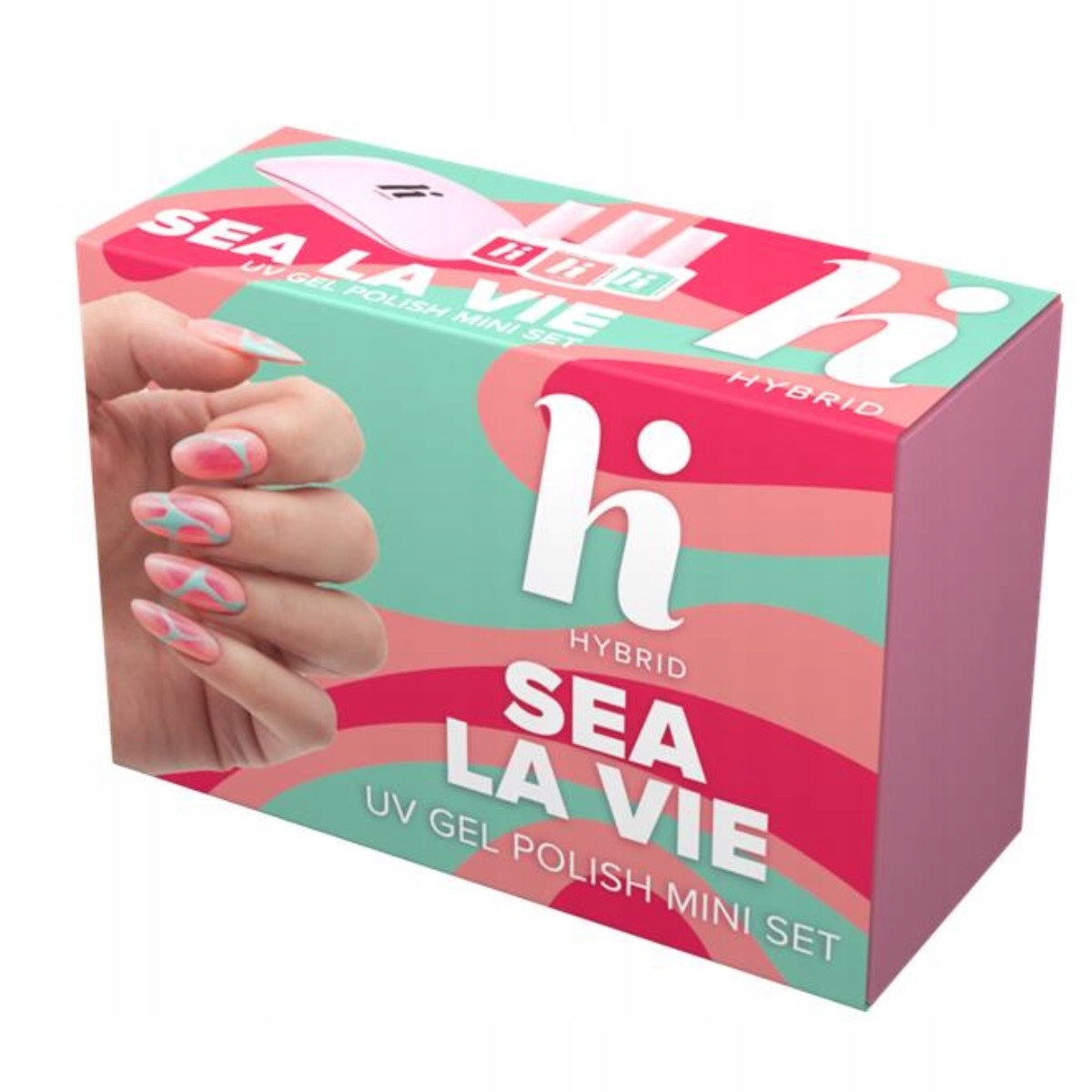 Hi Hybrid Zestaw Lakierów Hybrdowych Do Paznokci Z Mini Lampą Uv/led 6W